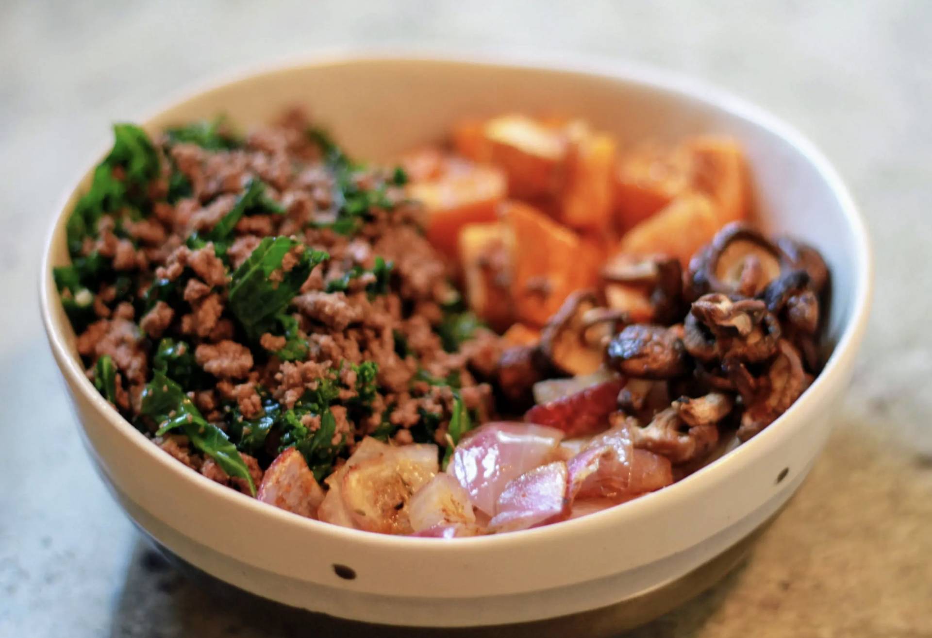 Burger bowl - vegan