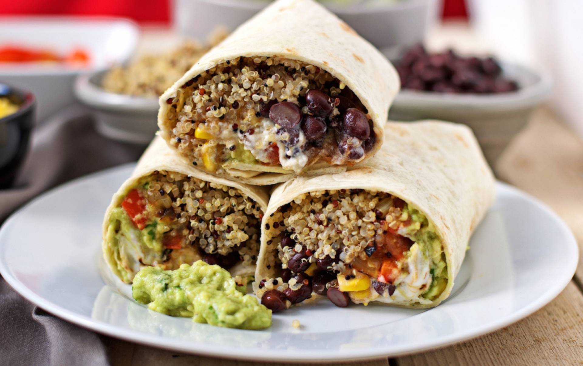 Mexi quinoa wrap (vegan)