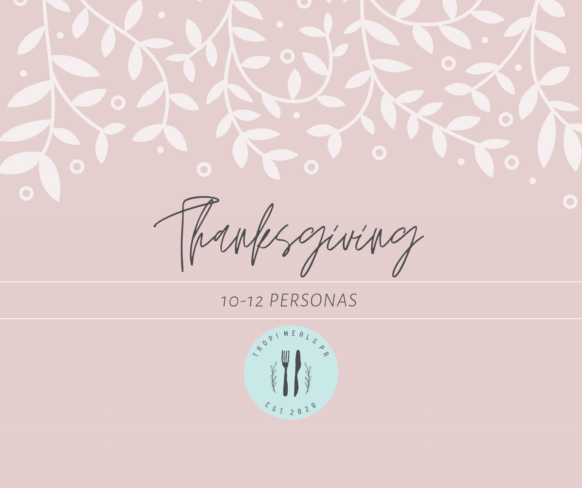 Thanksgiving Dinner 10-12 personas