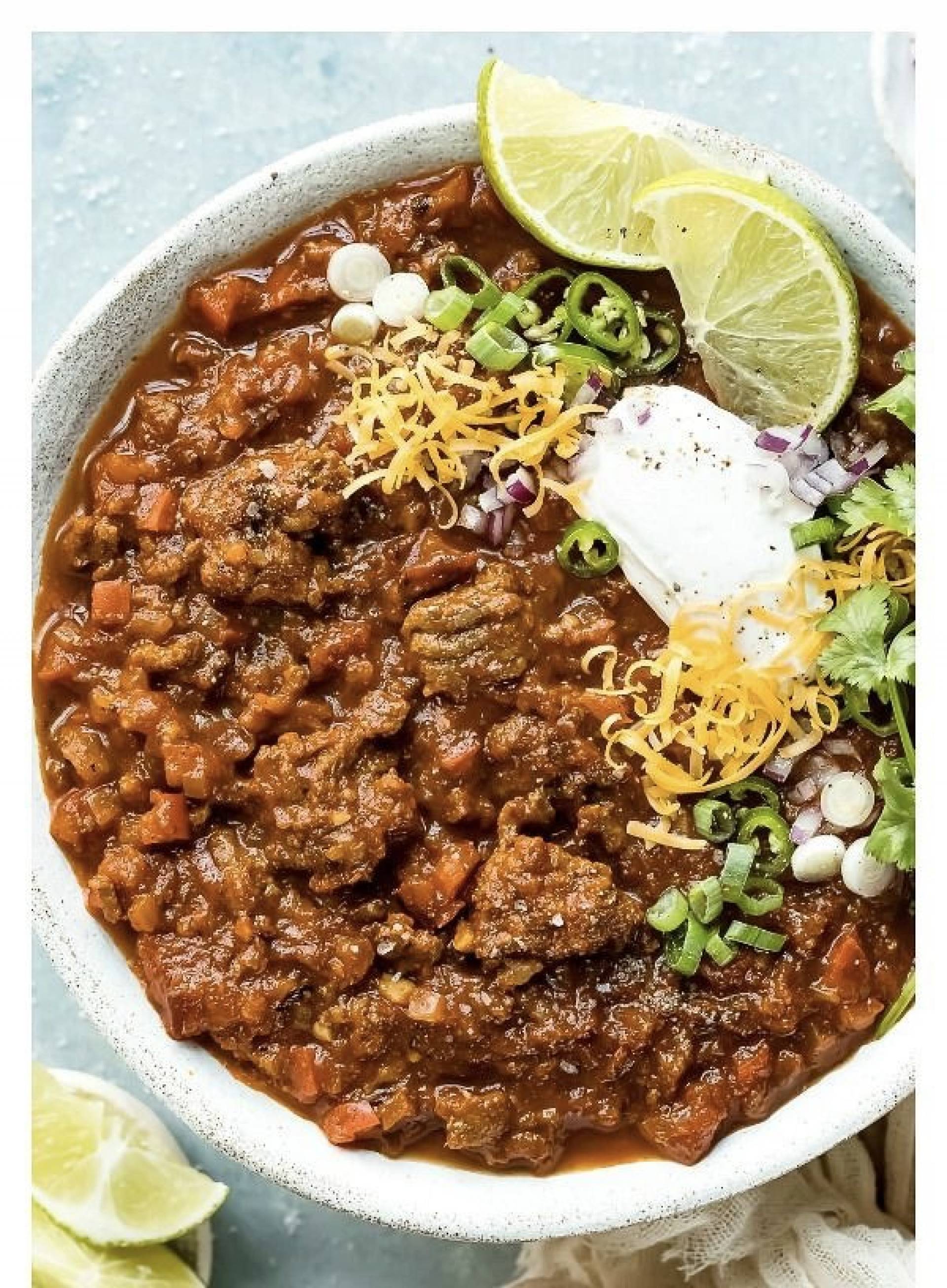 Turkey chili + quinoa