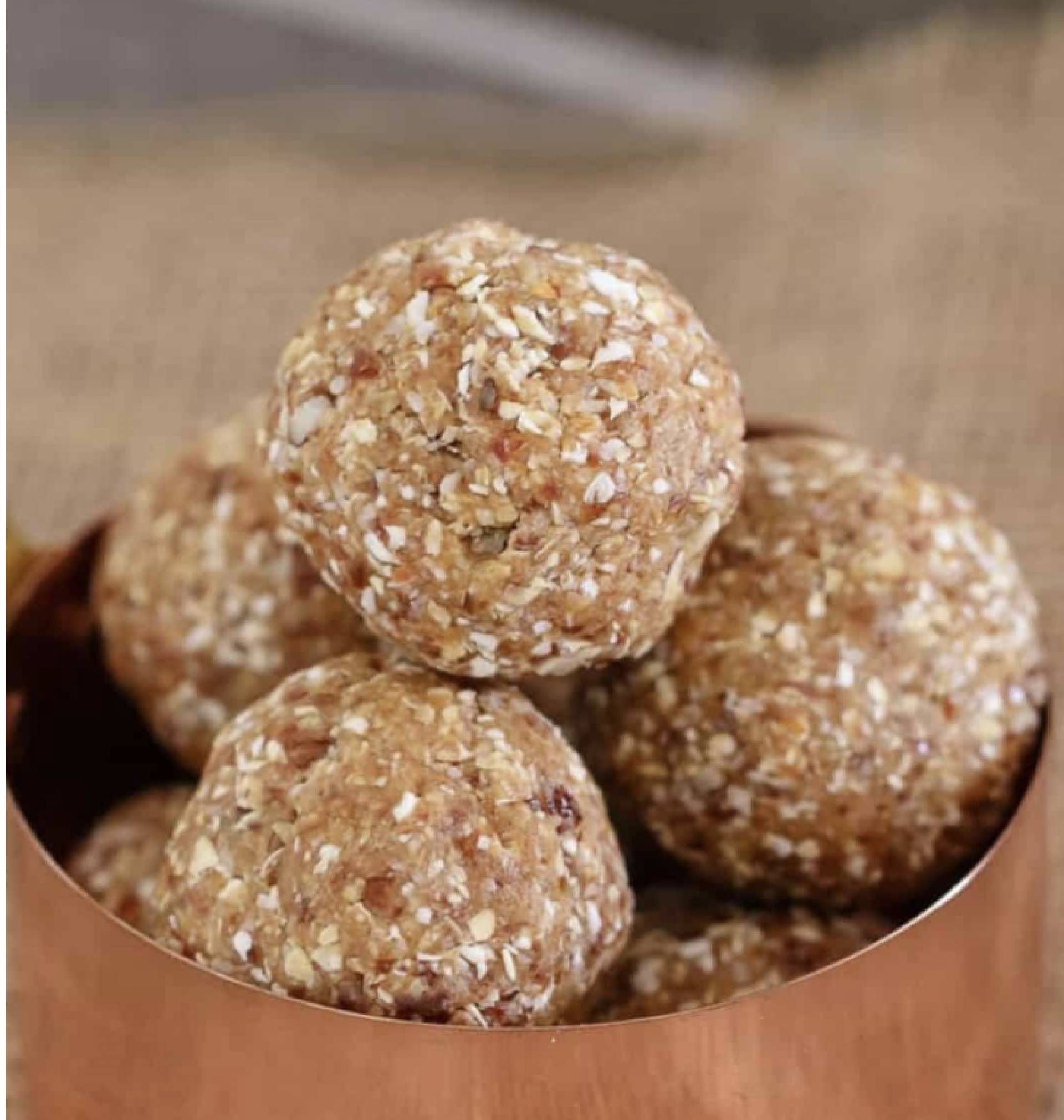 Salted almond energy balls  (VEGAN)