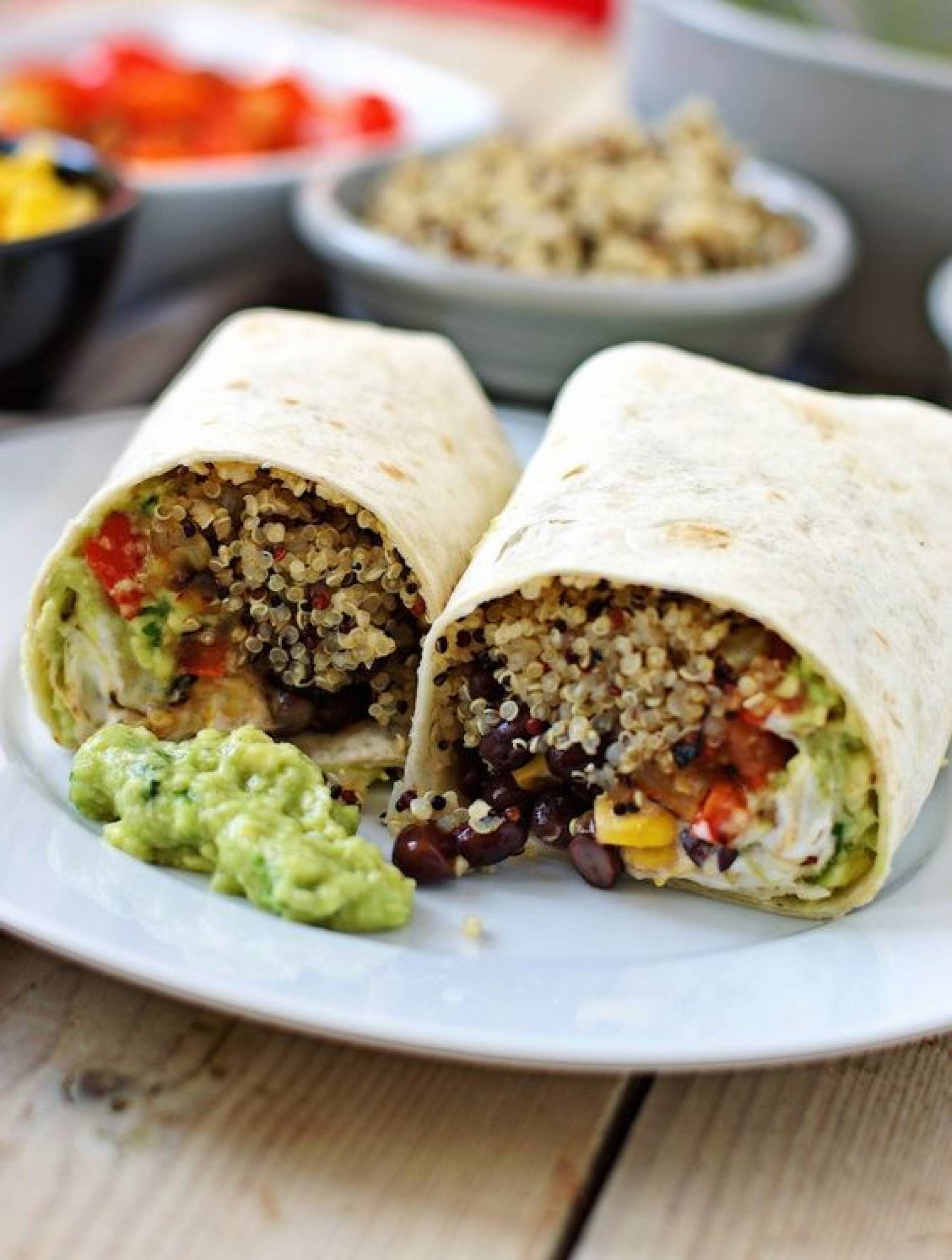 Mexi quinoa wrap (vegan)(gluten free)