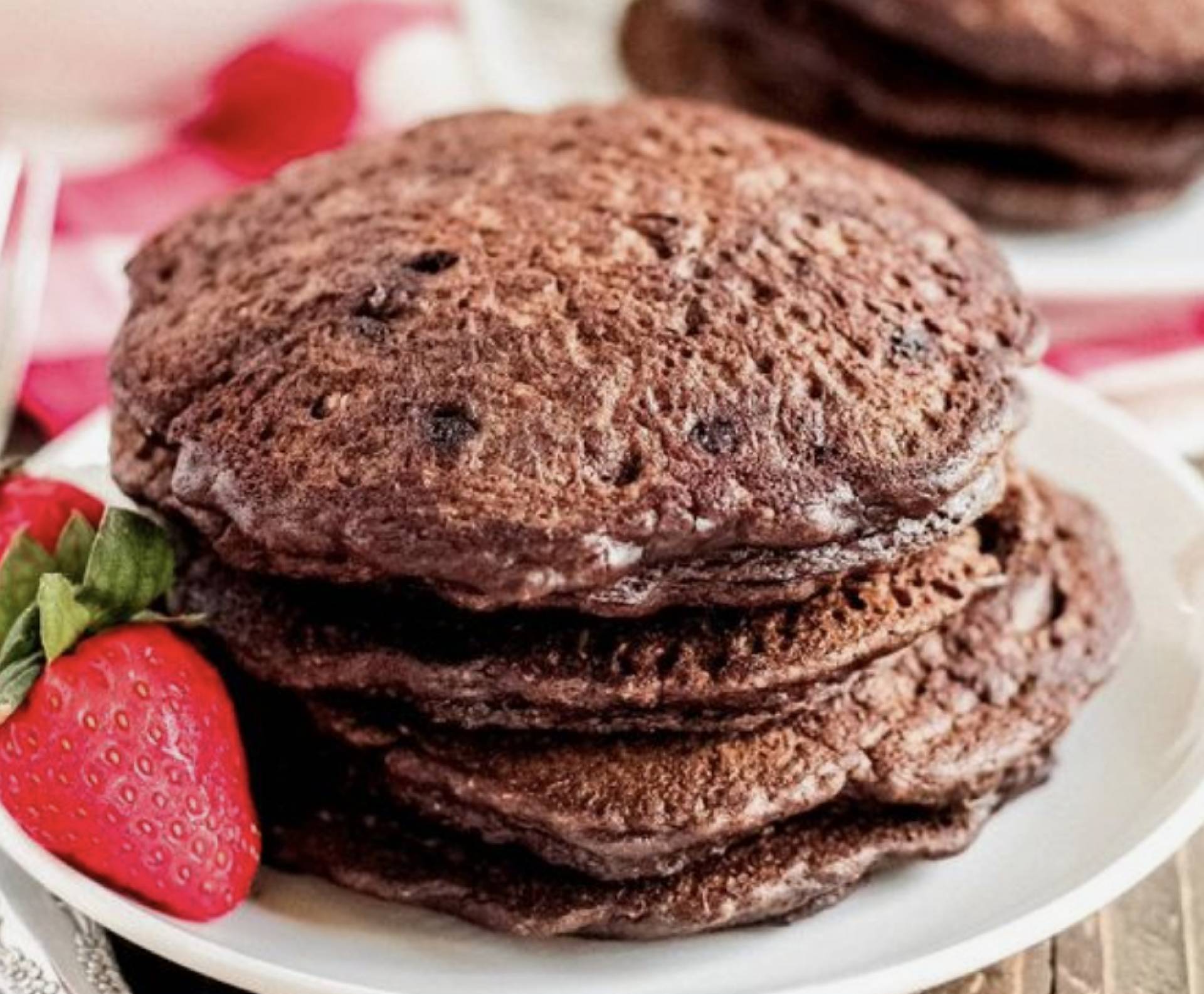 Chocolate pancakes (vegan)