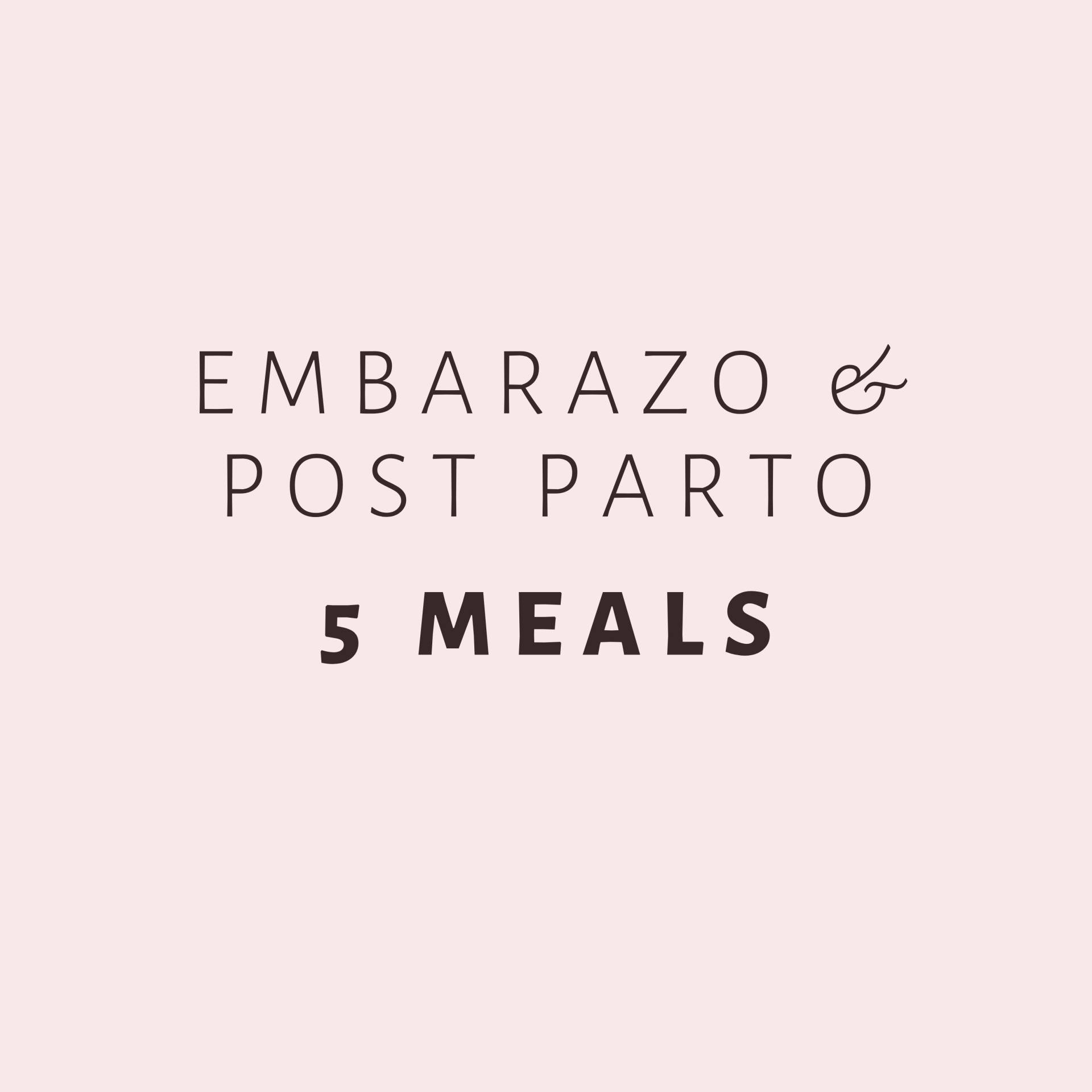 5 MEALS - PRENATAL