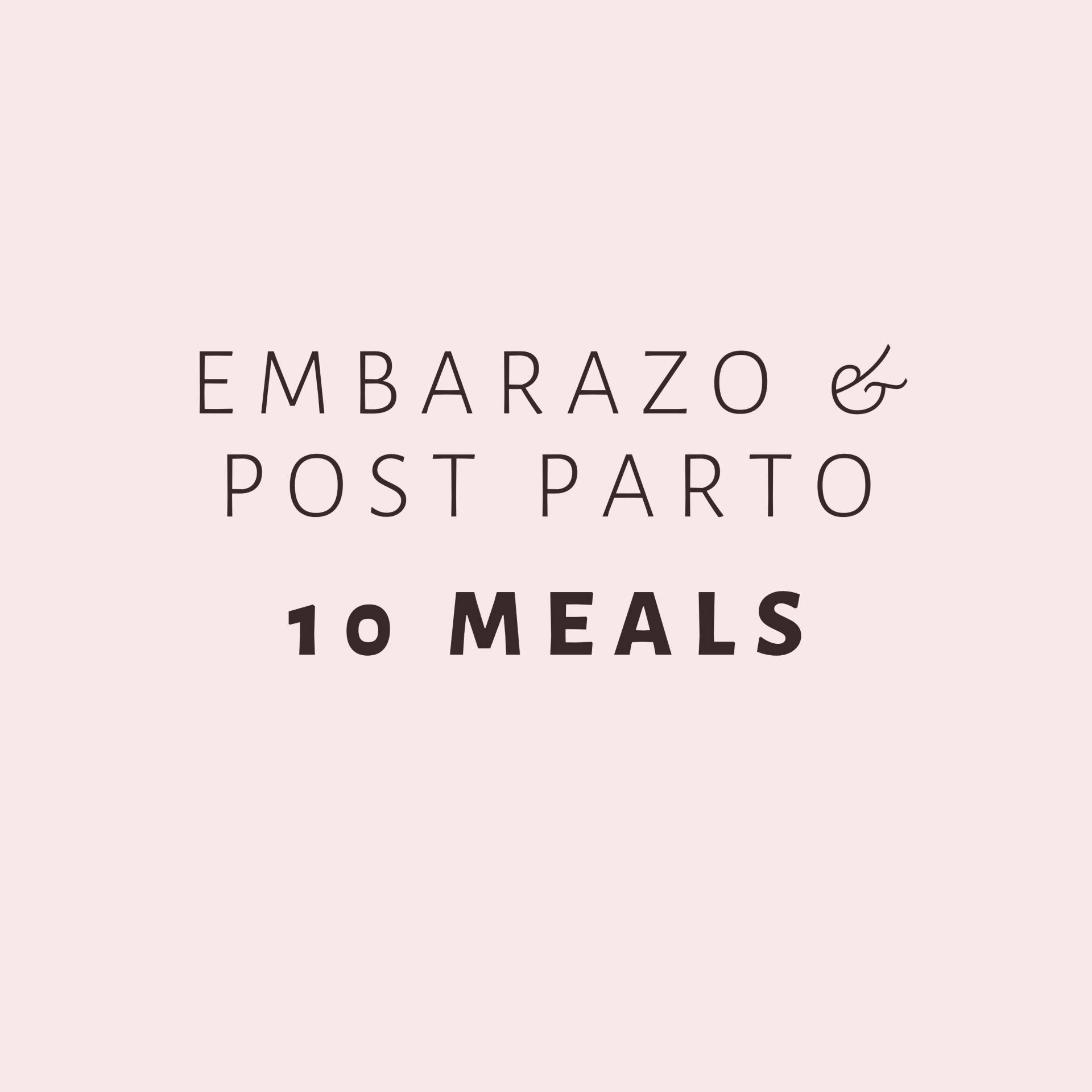 10 MEALS - PRENATAL